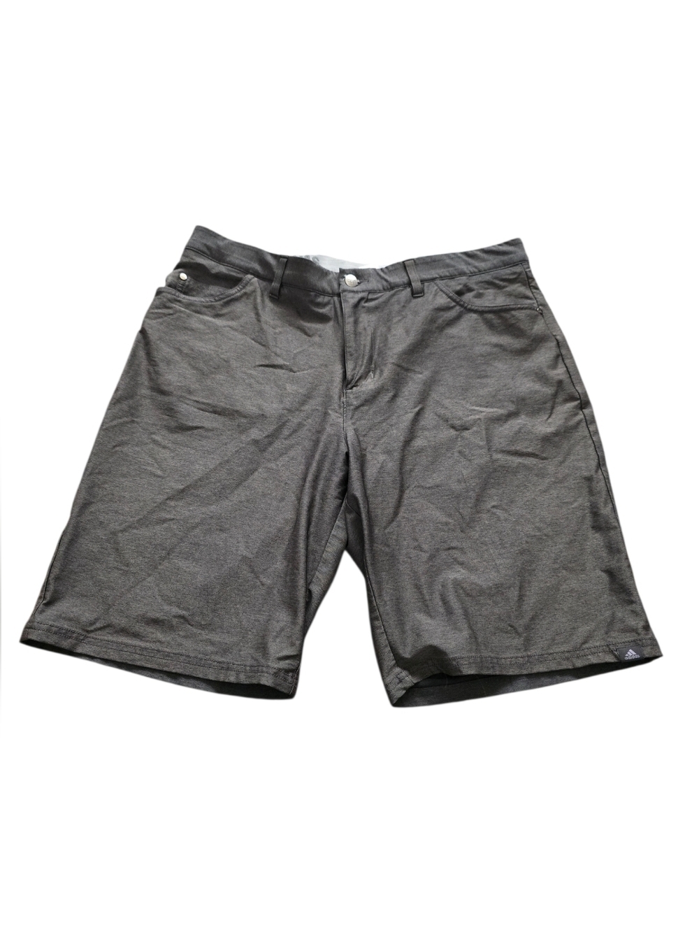 adidas Men's Dark Gray Flat Front Athletic Shorts Golf Size 36